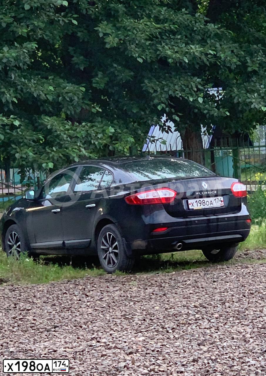 Фото автомобиля RENAULT FLUENCE, 2011 — госномер Х198ОА174. Цвет: СЕРЫЙ