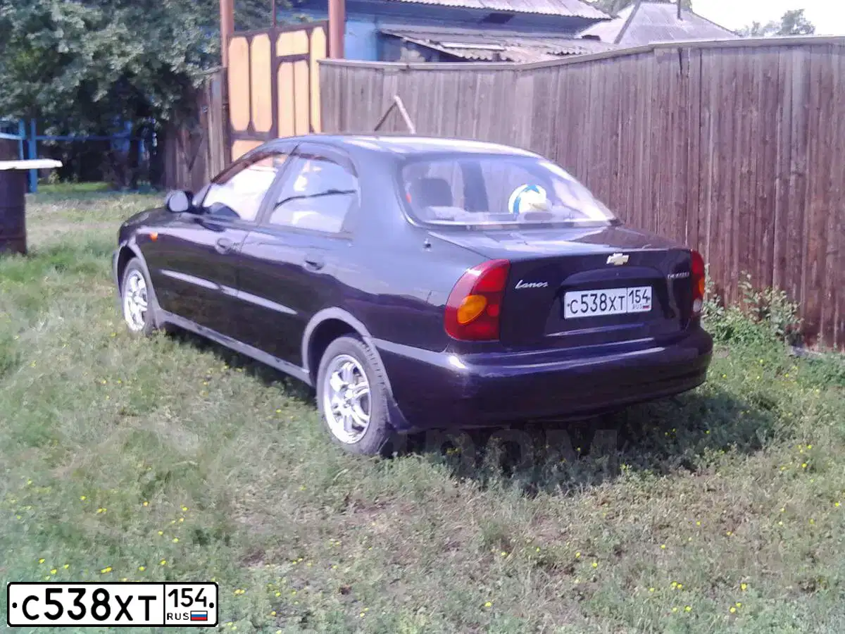 Фото автомобиля ZAZ LANOS, 2008 — госномер Н802ЕК154. Цвет: ЧЕРНЫЙ