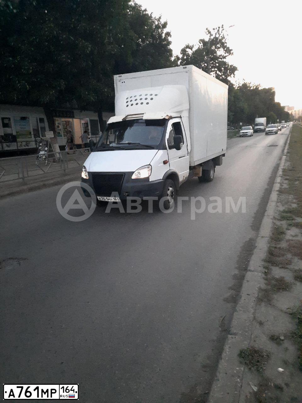 Фото автомобиля GAZ Z 3302 GAZEL, 2010 — госномер А761МР164. Цвет: БЕЛЫЙ