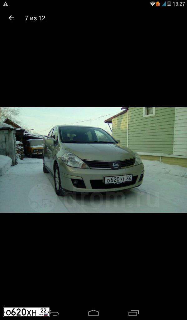 Фото автомобиля NISSAN TIIDA, 2007 — госномер О620ХН22. Цвет: ЗОЛОТИСТЫЙ