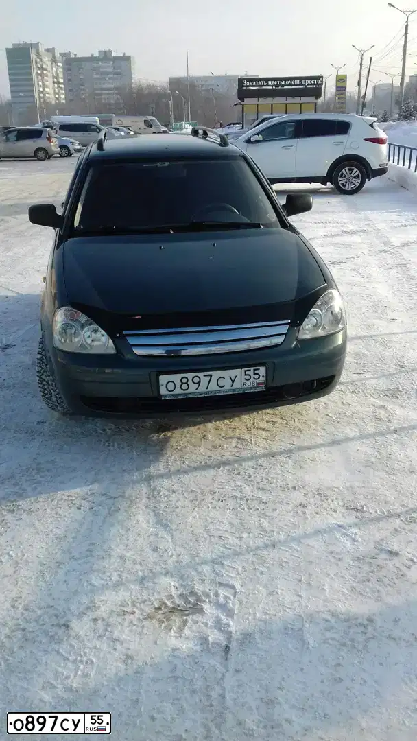 Фото автомобиля LADA 2171 PRIORA, 2011 — госномер О897СУ55. Цвет: СЕРО-СИНЕ-ЗЕЛЕНЫЙ