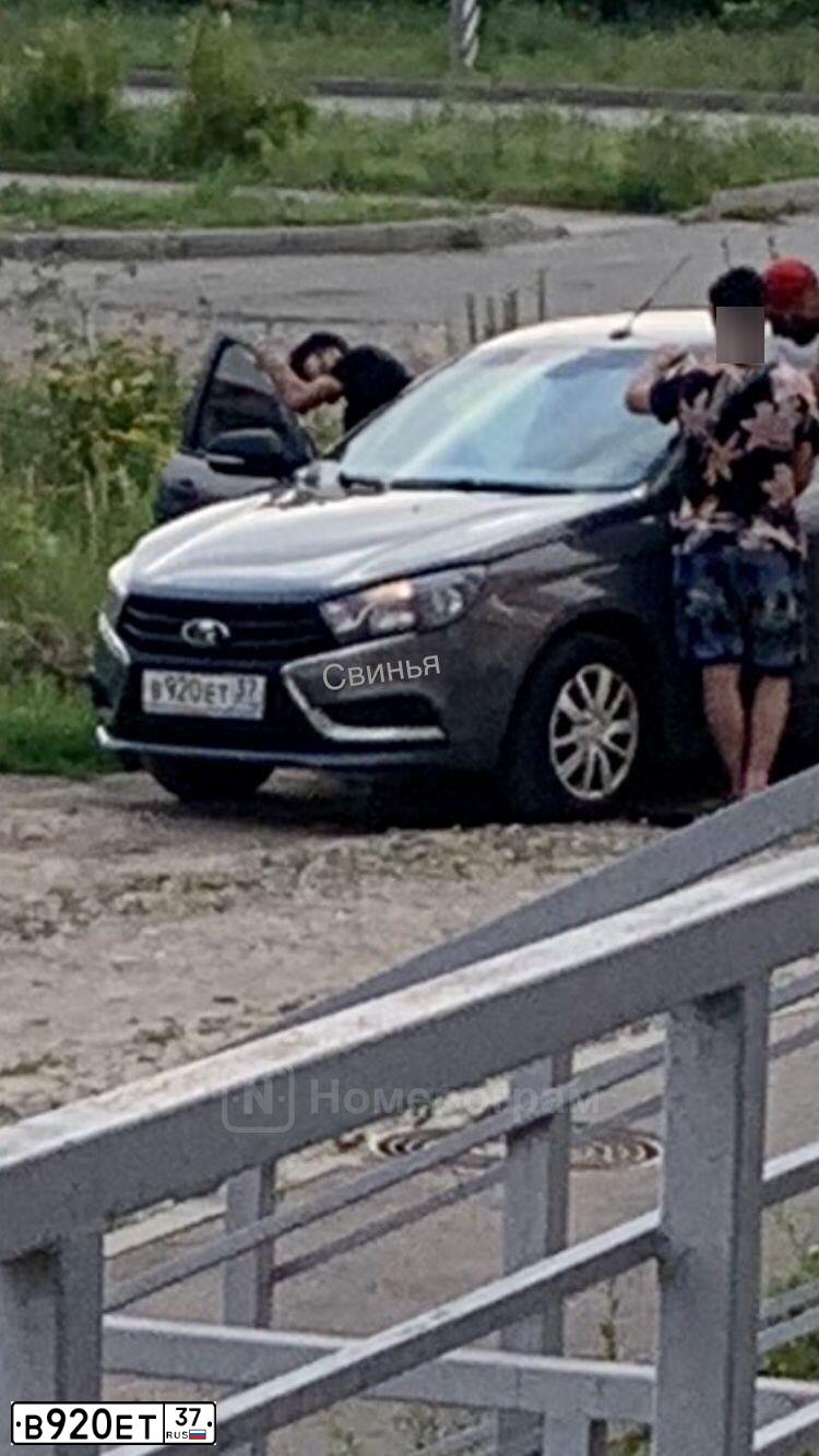 Фото автомобиля LADA VESTA, 2017 — госномер В920ЕТ37. Цвет: СЕРО - ГОЛУБОЙ