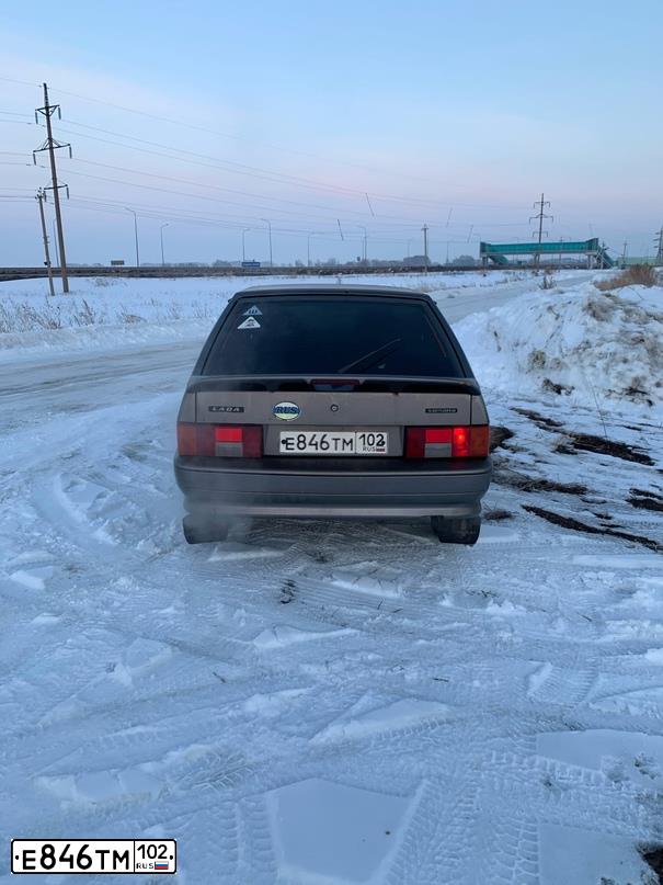 Фото автомобиля LADA 2114 SAMARA, 2008 — госномер К756АА702. Цвет: серебристо-коричневый