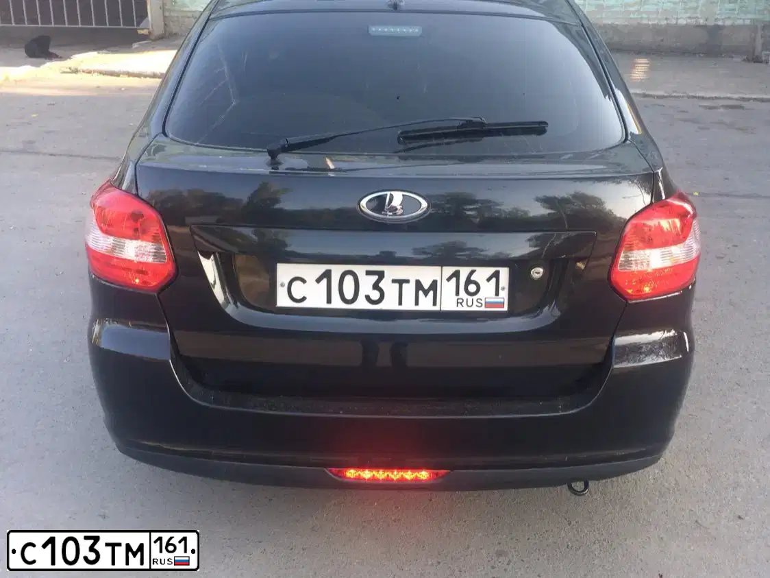 Фото автомобиля LADA 2191 GRANTA, 2015 — госномер С103ТМ161. Цвет: ЧЕРНЫЙ