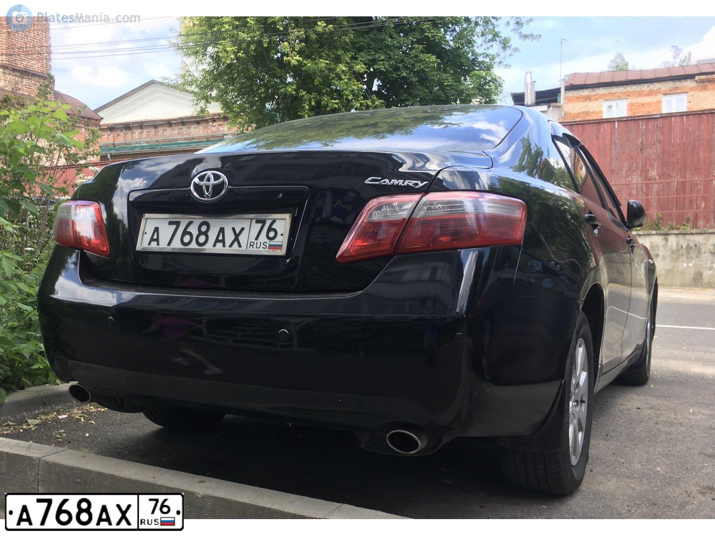 Фото автомобиля TOYOTA CAMRY, 2007 — госномер Е347МН136. Цвет: ЧЕРНЫЙ