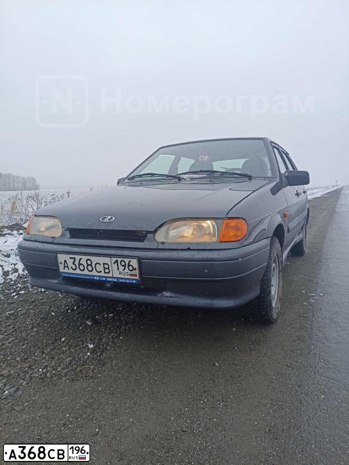 Фото автомобиля LADA 2114 SAMARA, 2013 — госномер А368СВ196. Цвет: ТЕМНО-СЕРЫЙ