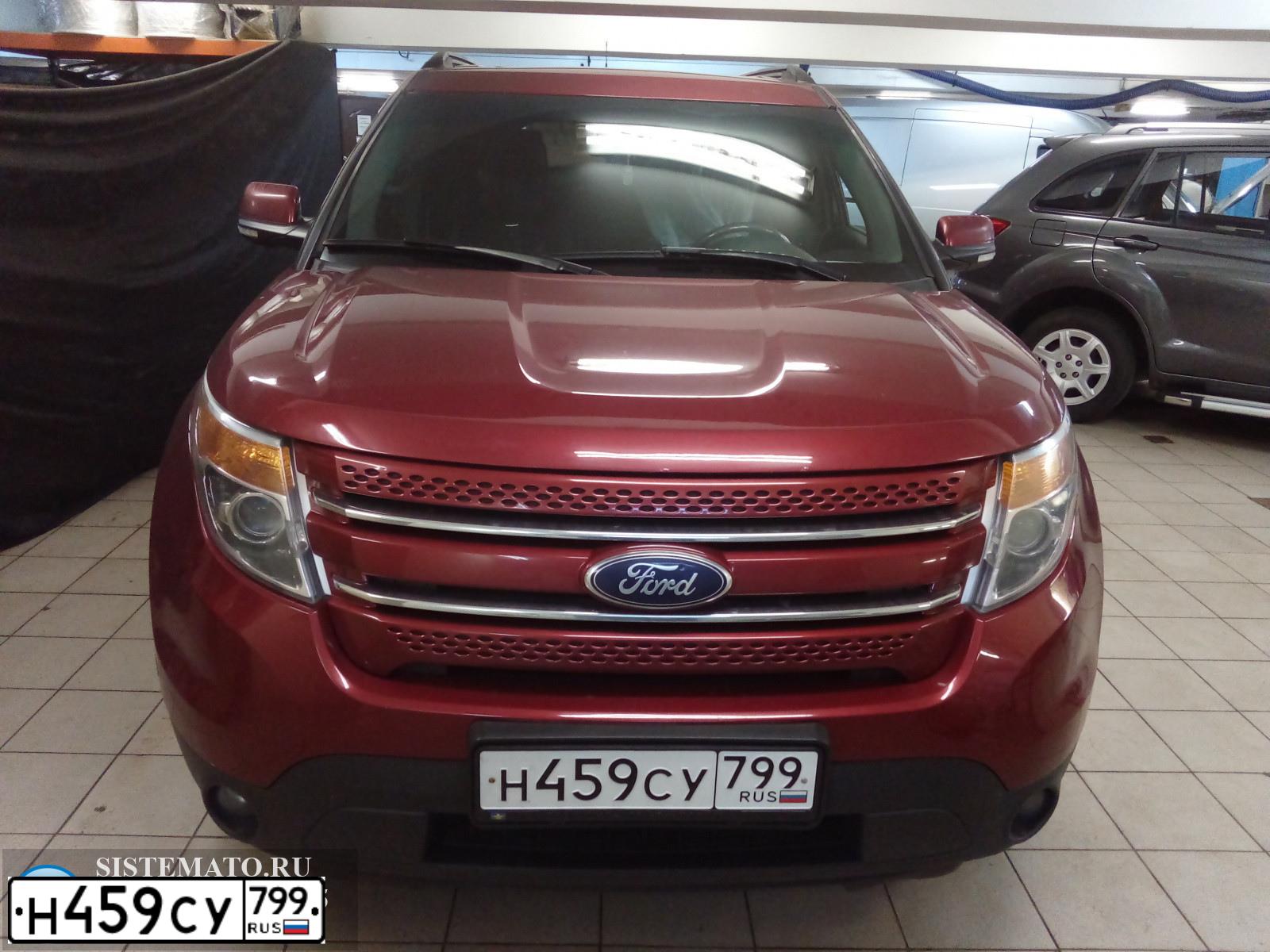 Фото автомобиля FORD EXPLORER, 2013 — госномер О511ХК190. Цвет: ТЕМНО-КРАСНЫЙ