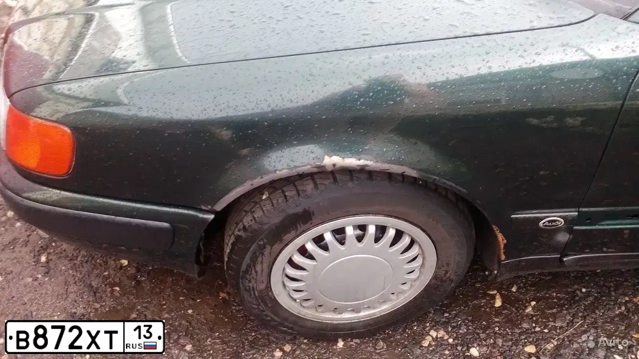Фото автомобиля AUDI 100, 1992 — госномер К275АТ136. Цвет: ЗЕЛЕНЫЙ