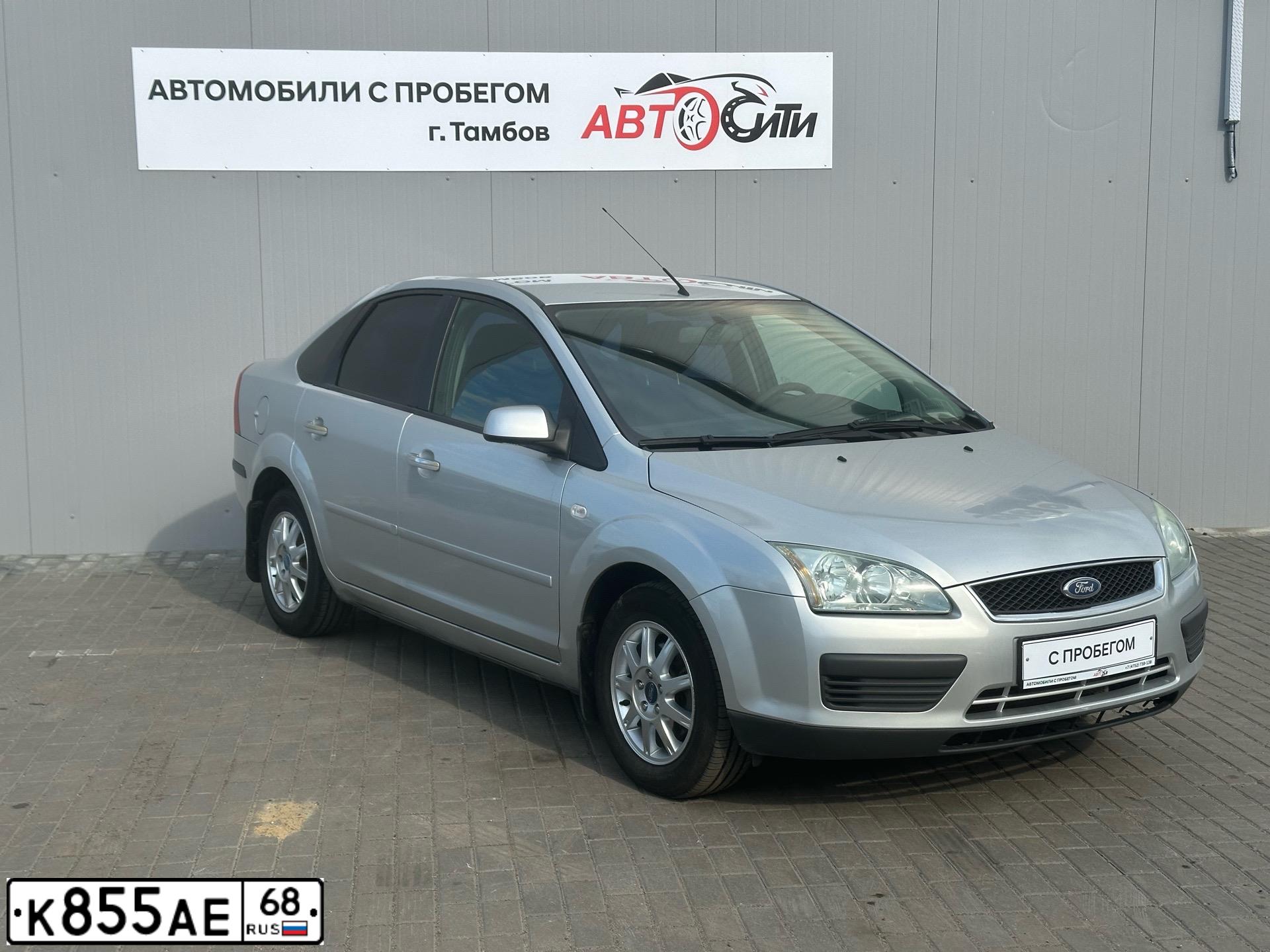 Фото автомобиля FORD FOCUS, 2006 — госномер К855АЕ68. Цвет: Серебристый