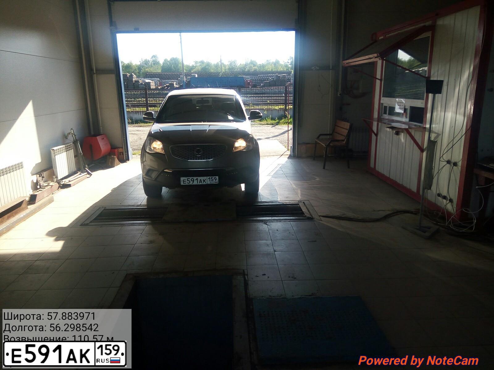 Фото автомобиля SSANGYONG ACTYON, 2013 — госномер Е591АК159. Цвет: ТЕМНО-СЕРЫЙ