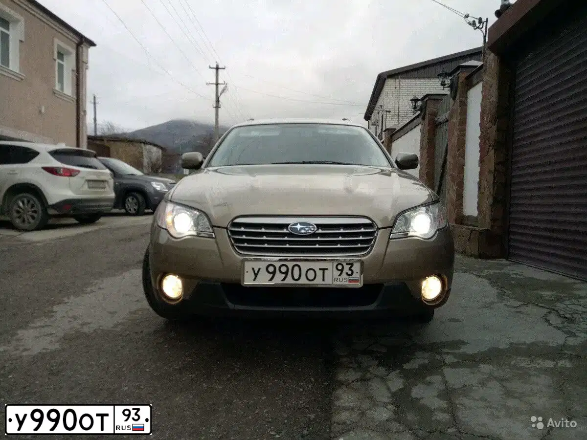 Фото автомобиля SUBARU OUTBACK, 2008 — госномер А864УО122. Цвет: ЗОЛОТИСТЫЙ
