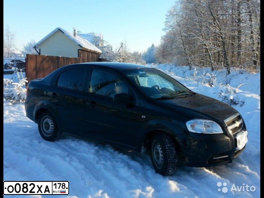 Фото автомобиля CHEVROLET AVEO, 2010 — госномер О396ТО47. Цвет: ЧЕРНЫЙ