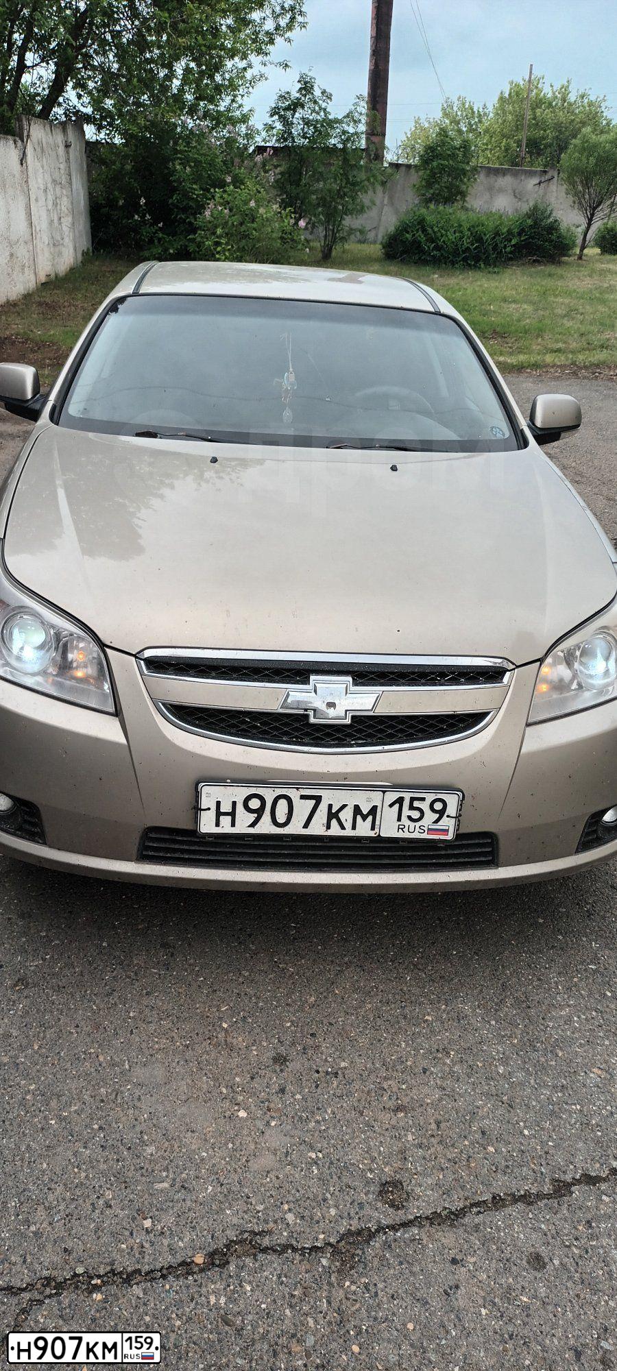 Фото автомобиля CHEVROLET EPICA, 2010 — госномер Н907КМ159. Цвет: БЕЖЕВЫЙ