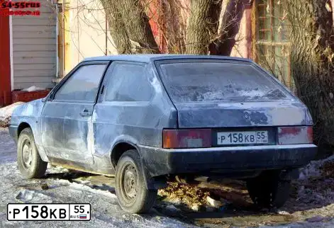 Фото автомобиля LADA 2108 SAMARA, 1998 — госномер О484ОН66. Цвет: ЧЕРНЫЙ
