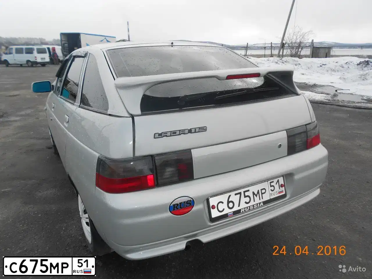 Фото автомобиля LADA 2112, 2005 — госномер У497ЕУ51. Цвет: СЕРЕБРИСТЫЙ