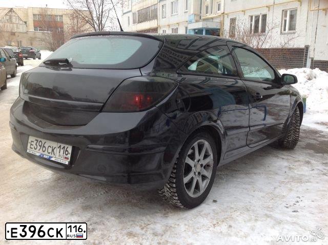 Фото автомобиля OPEL ASTRA, 2007 — госномер Е396СК116. Цвет: ЧЕРНЫЙ
