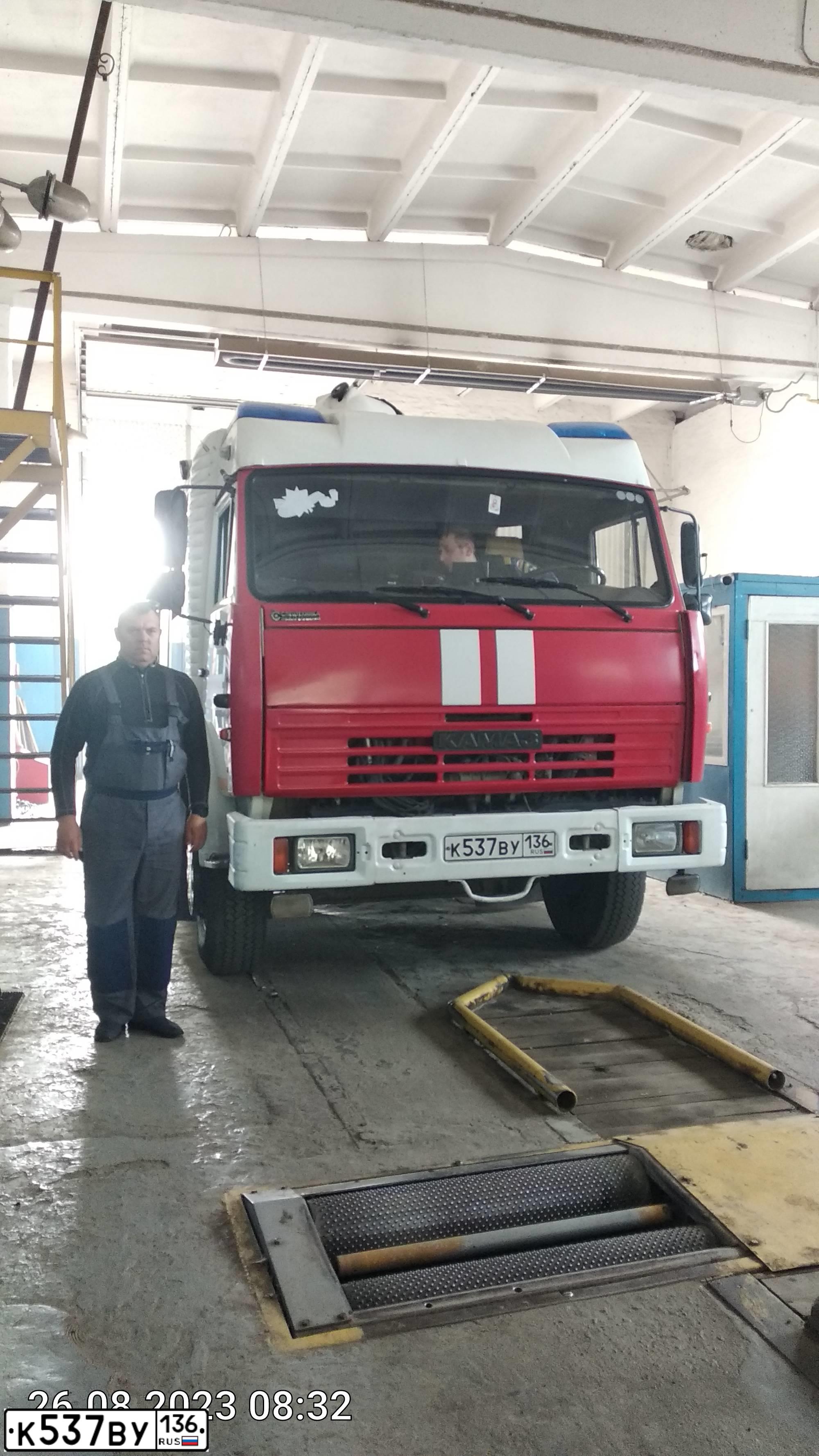 Фото автомобиля KAMAZ 43253 /4X2/, 2013 — госномер К537ВУ136. Цвет: ГОСТ Р50574-2002 А-8