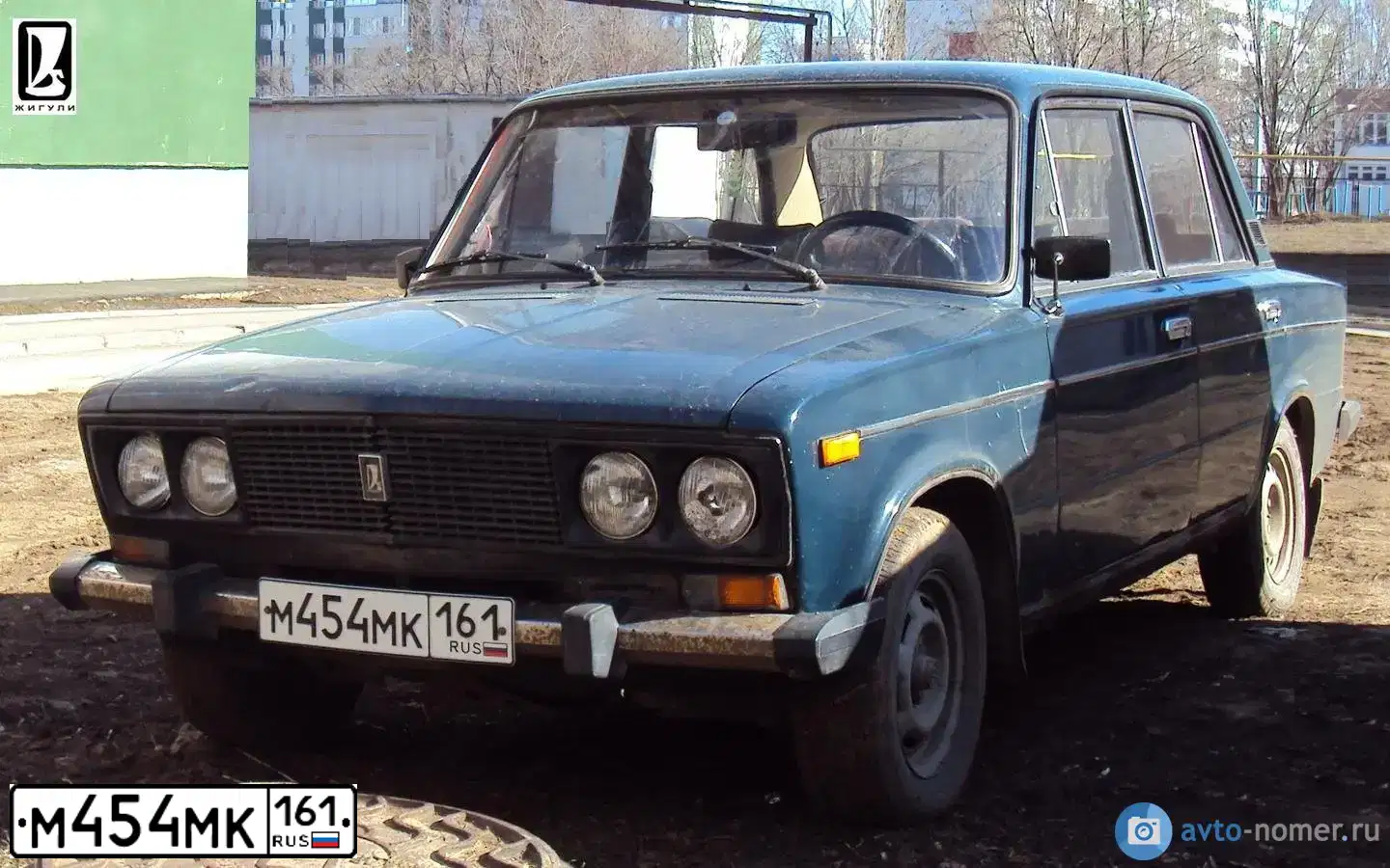 Фото автомобиля LADA 2106 LADA, 1999 — госномер М454МК161. Цвет: СИНЕ-ЗЕЛЕНЫЙ