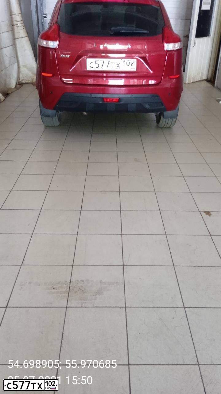 Фото автомобиля LADA XRAY, 2016 — госномер С577ТХ102. Цвет: Красный