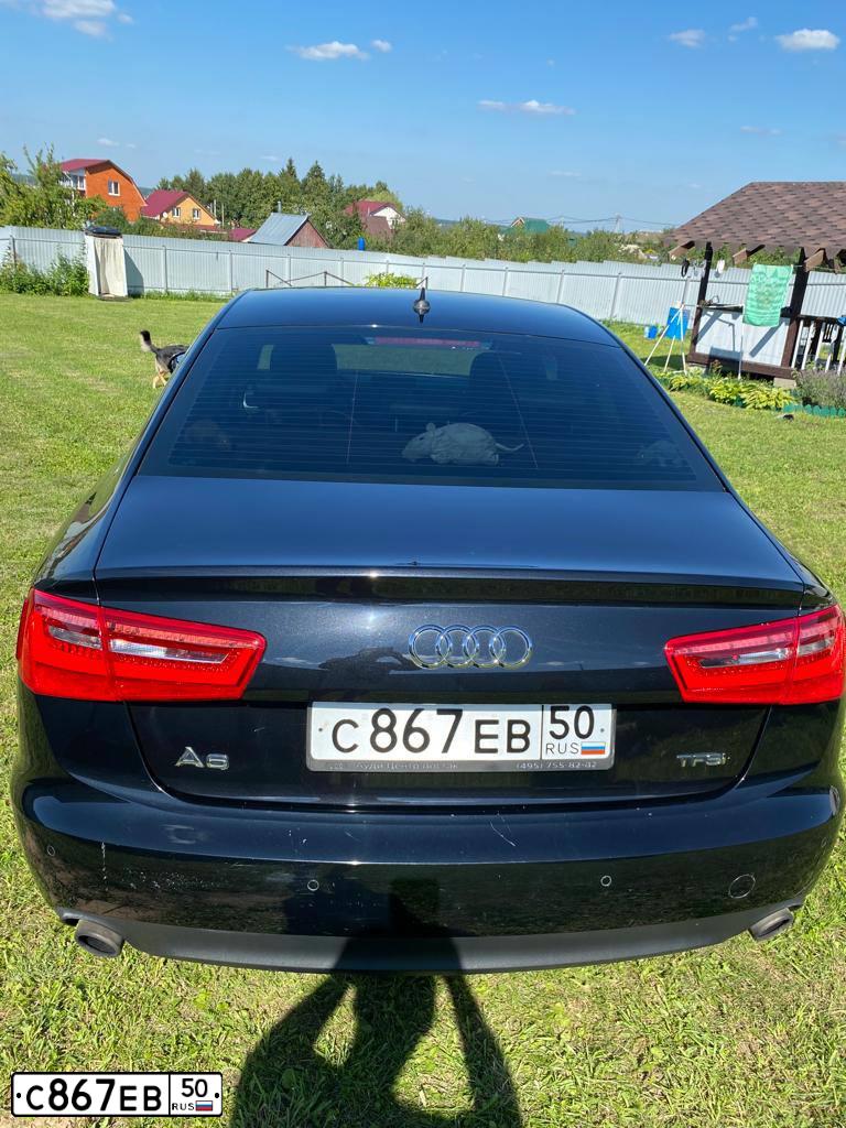 Фото автомобиля AUDI A6, 2013 — госномер С440ВЕ40. Цвет: ЧЕРНЫЙ