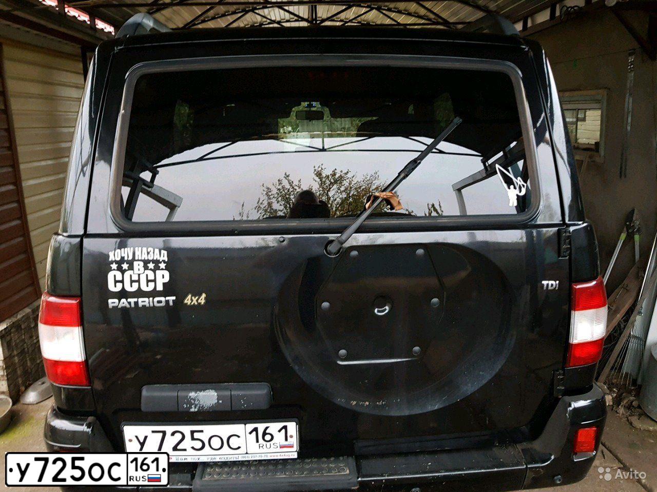 Фото автомобиля UAZ 3163 PATRIOT, 2012 — госномер У725ОС161. Цвет: АВАНТЮРИН