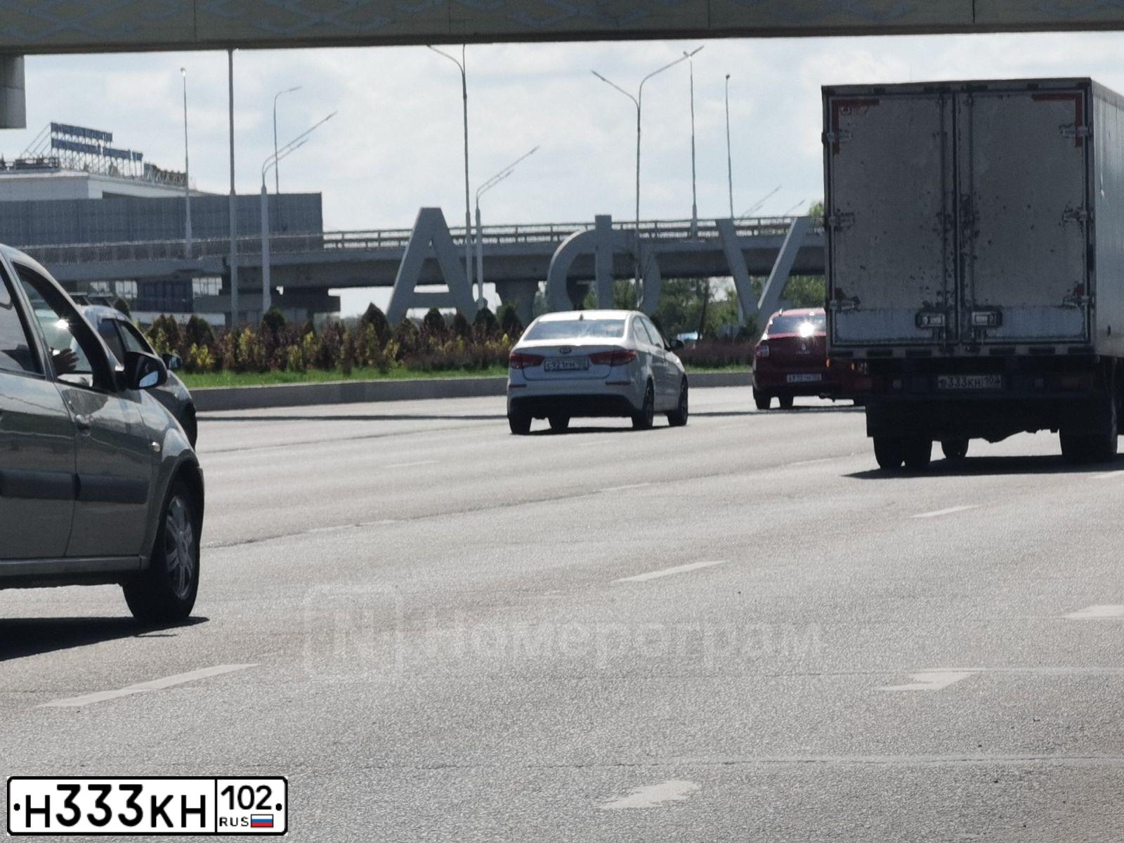 Фото автомобиля LADA 2190 GRANTA, 2012 — госномер Н333КН102. Цвет: СЕРО-СИНИЙ
