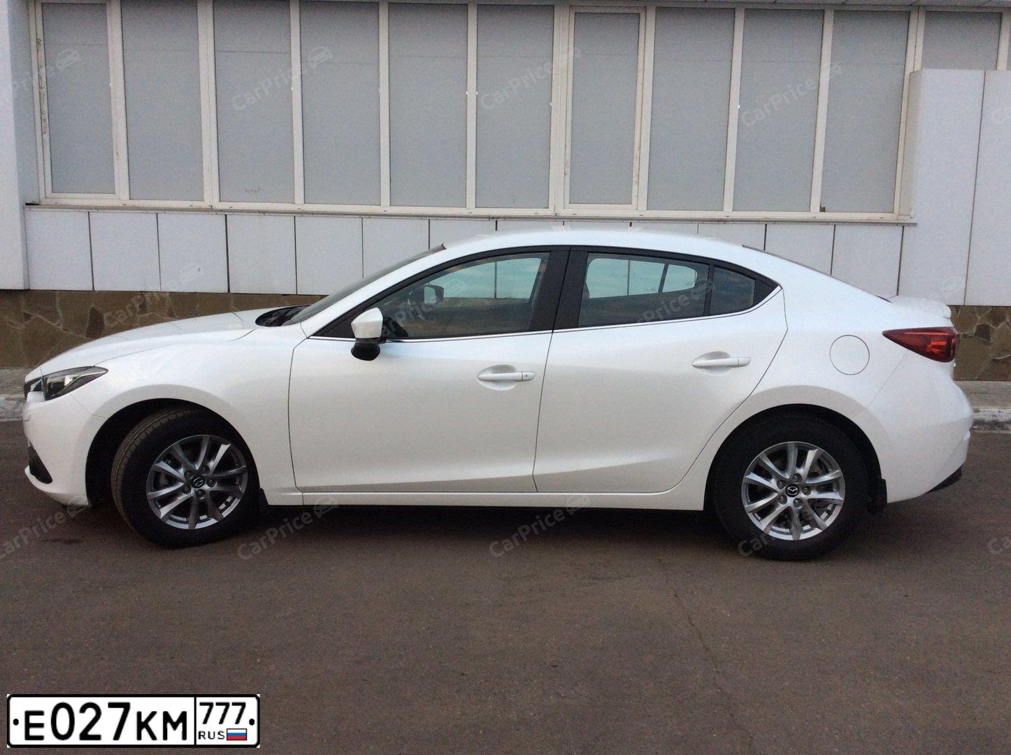 Фото автомобиля МАЗДА 3, 2014 — госномер К515КН977. Цвет: Белый