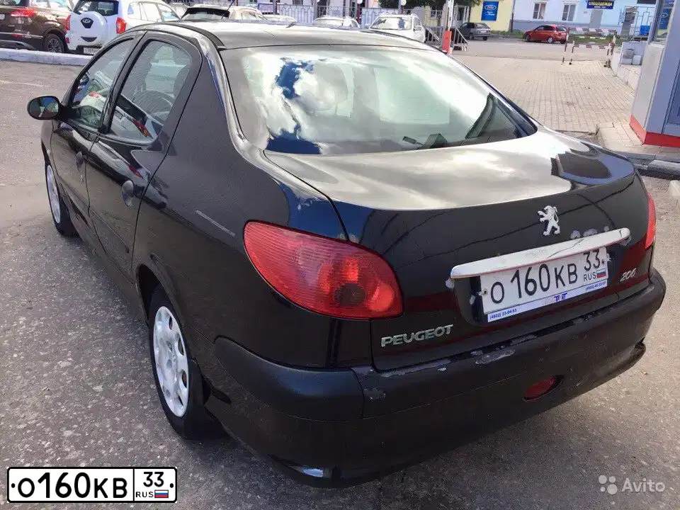 Фото автомобиля PEUGEOT 206, 2008 — госномер Е278ЕА180. Цвет: ЧЕРНЫЙ