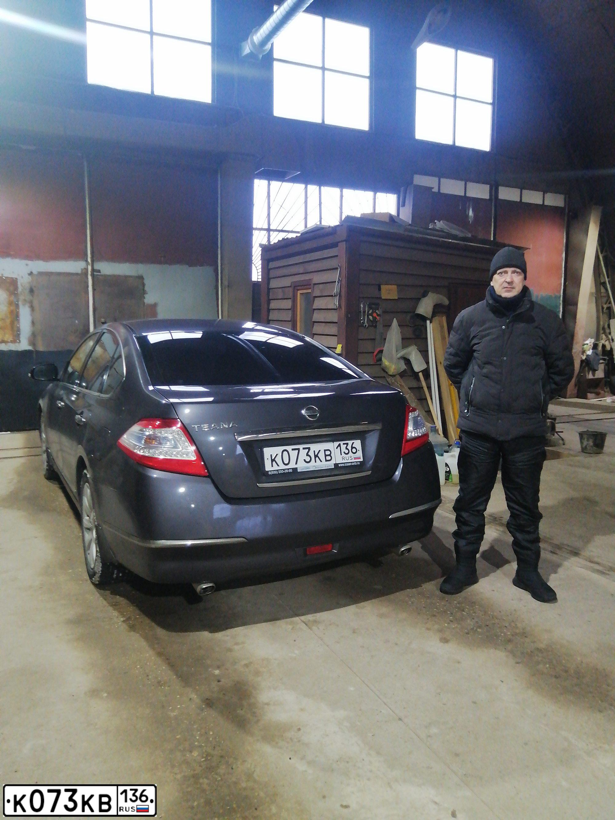 Фото автомобиля NISSAN TEANA, 2012 — госномер Х131УМ69. Цвет: СЕРО-СИРЕНЕВЫЙ