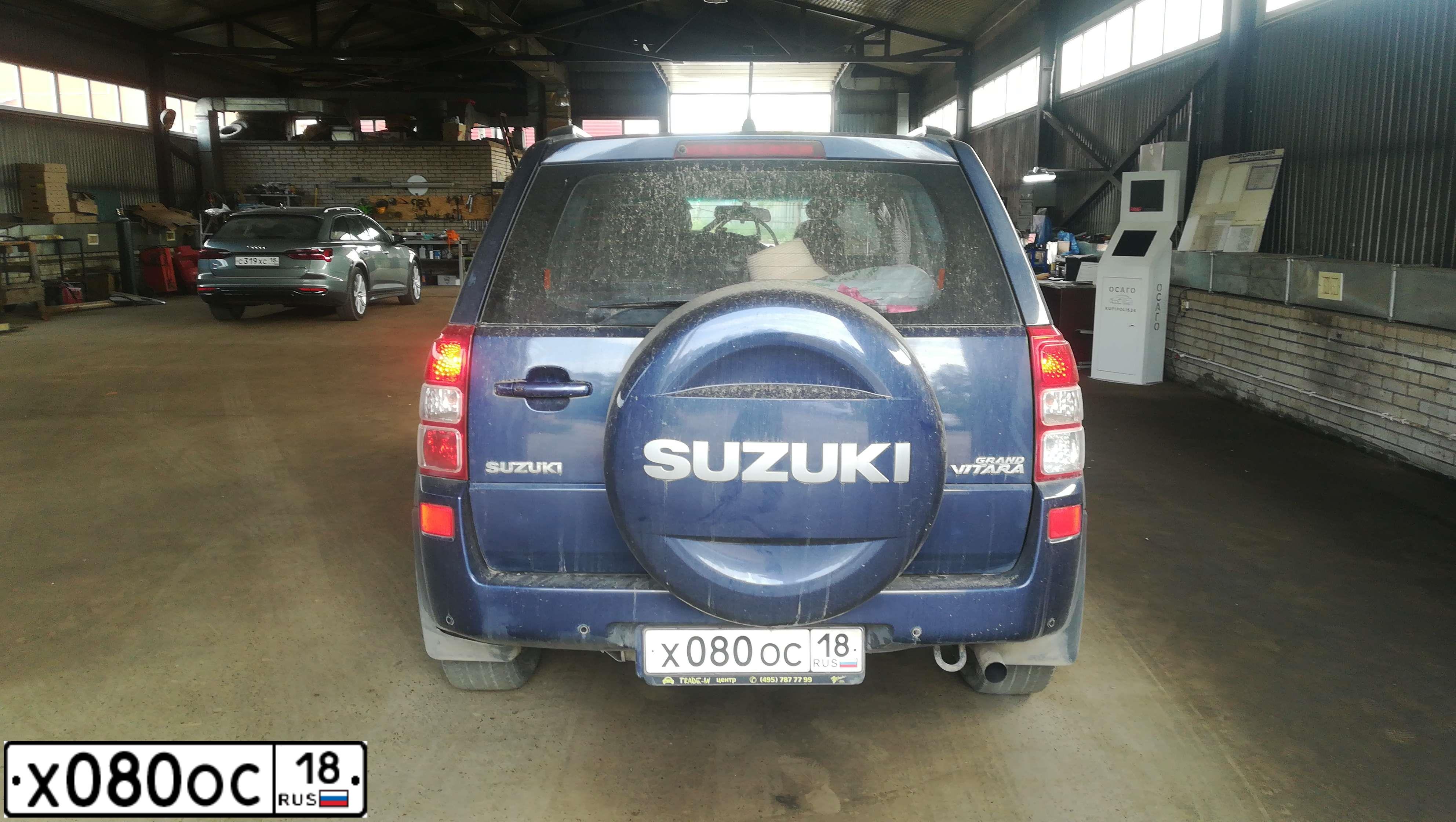 Фото автомобиля SUZUKI /GRAND/ VITARA, 2007 — госномер Н325СУ18. Цвет: синий