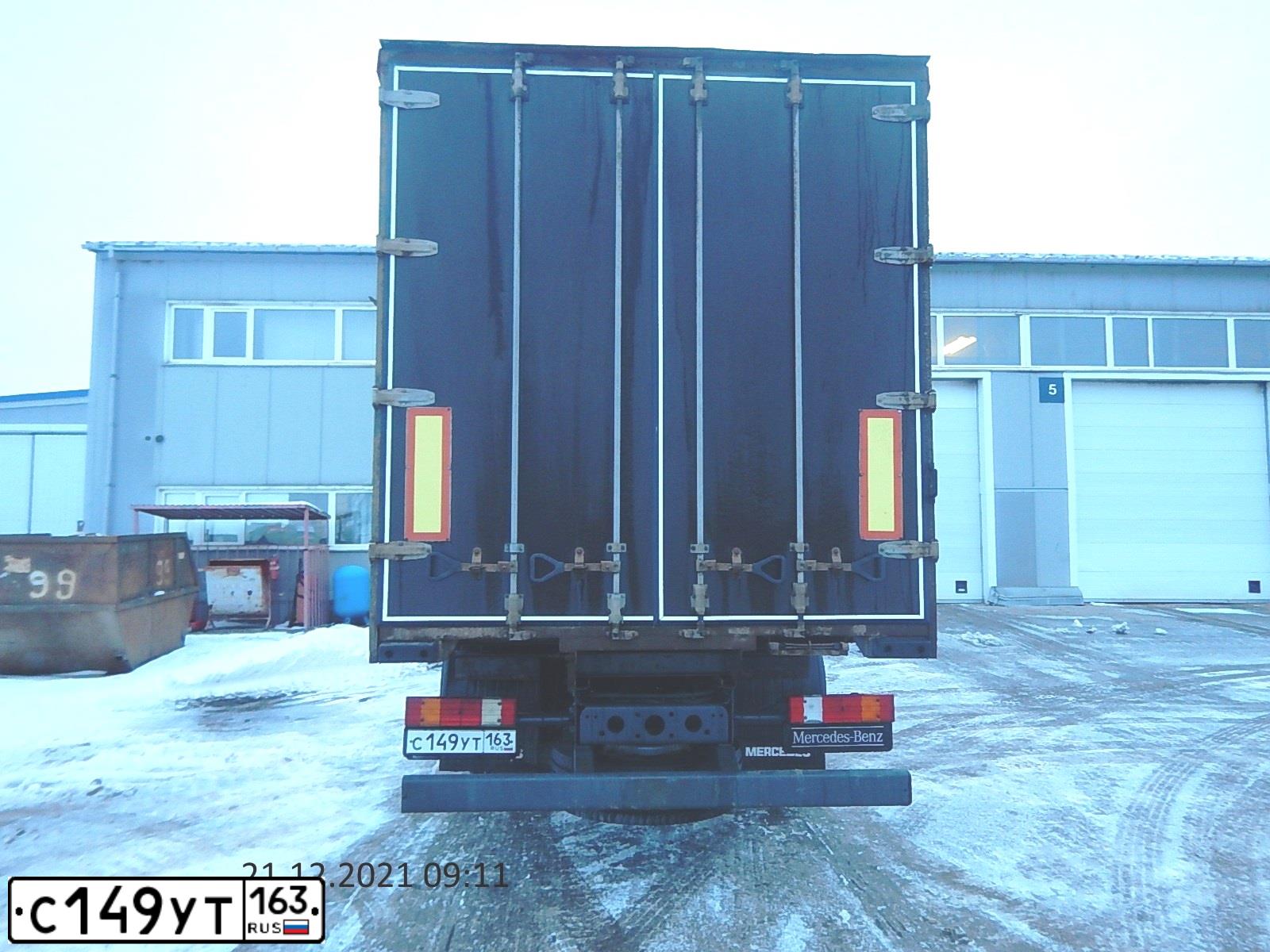 Фото автомобиля MERCEDES ACTROS, 2012 — госномер С149УТ163. Цвет: КРАСНЫЙ