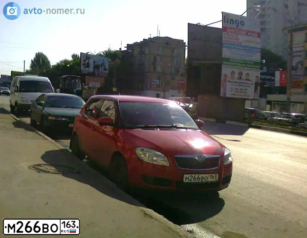 Фото автомобиля SKODA FABIA, 2008 — госномер К146ВМ82. Цвет: Красный