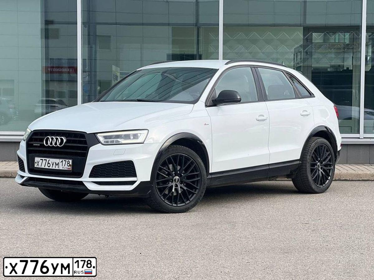 Фото автомобиля AUDI Q3, 2017 — госномер Х776УМ178. Цвет: БЕЛЫЙ
