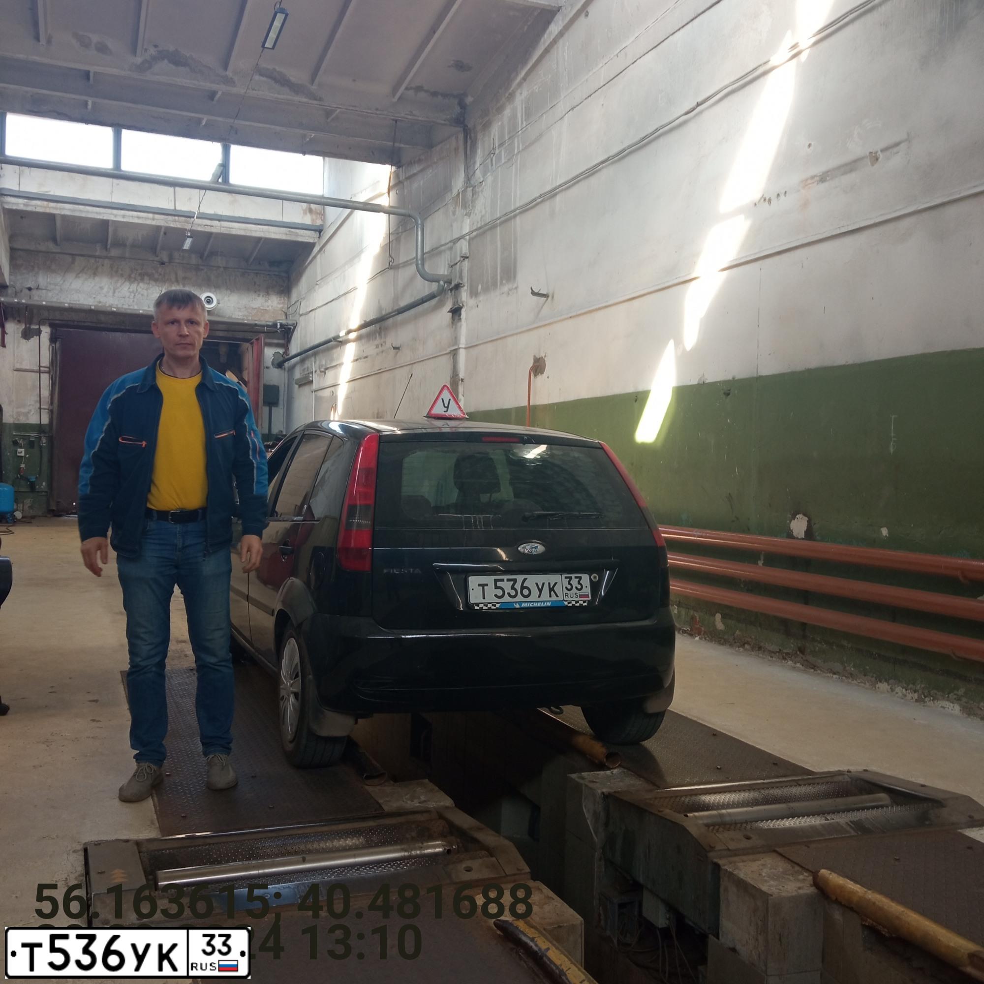 Фото автомобиля FORD FIESTA / ASPIRE, 2005 — госномер Т536УК33. Цвет: ЧЕРНЫЙ