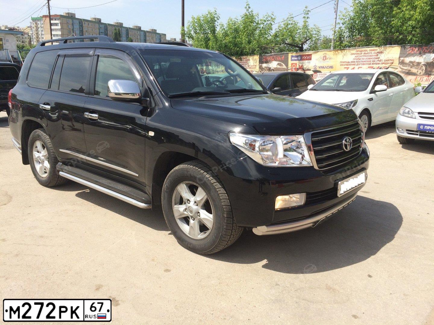 Фото автомобиля TOYOTA LANDCRUISER 200, 2010 — госномер К270УО69. Цвет: ЧЕРНЫЙ