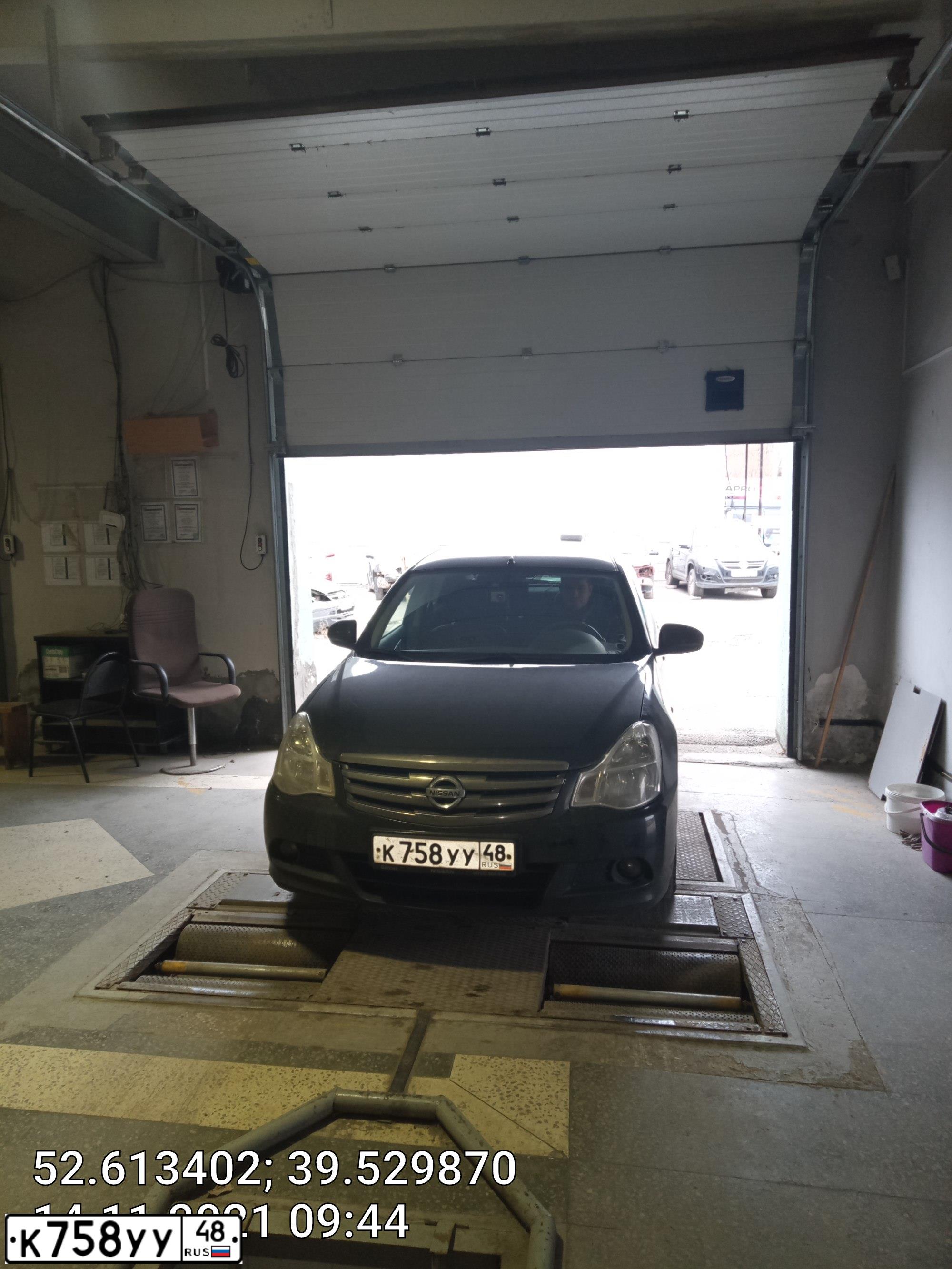 Фото автомобиля NISSAN ALMERA /AVTOVAZ/, 2016 — госномер К758УУ48. Цвет: ЧЕРНЫЙ