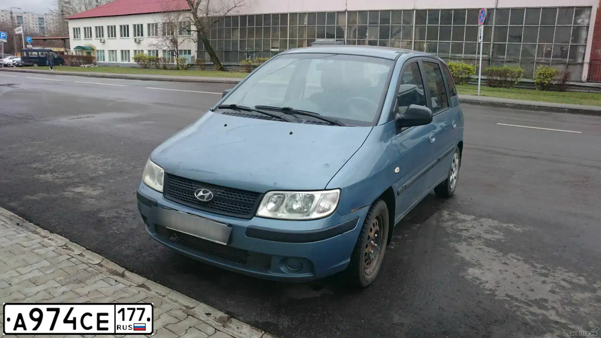 Фото автомобиля HYUNDAI MATRIX, 2006 — госномер А974СЕ177. Цвет: СИНИЙ