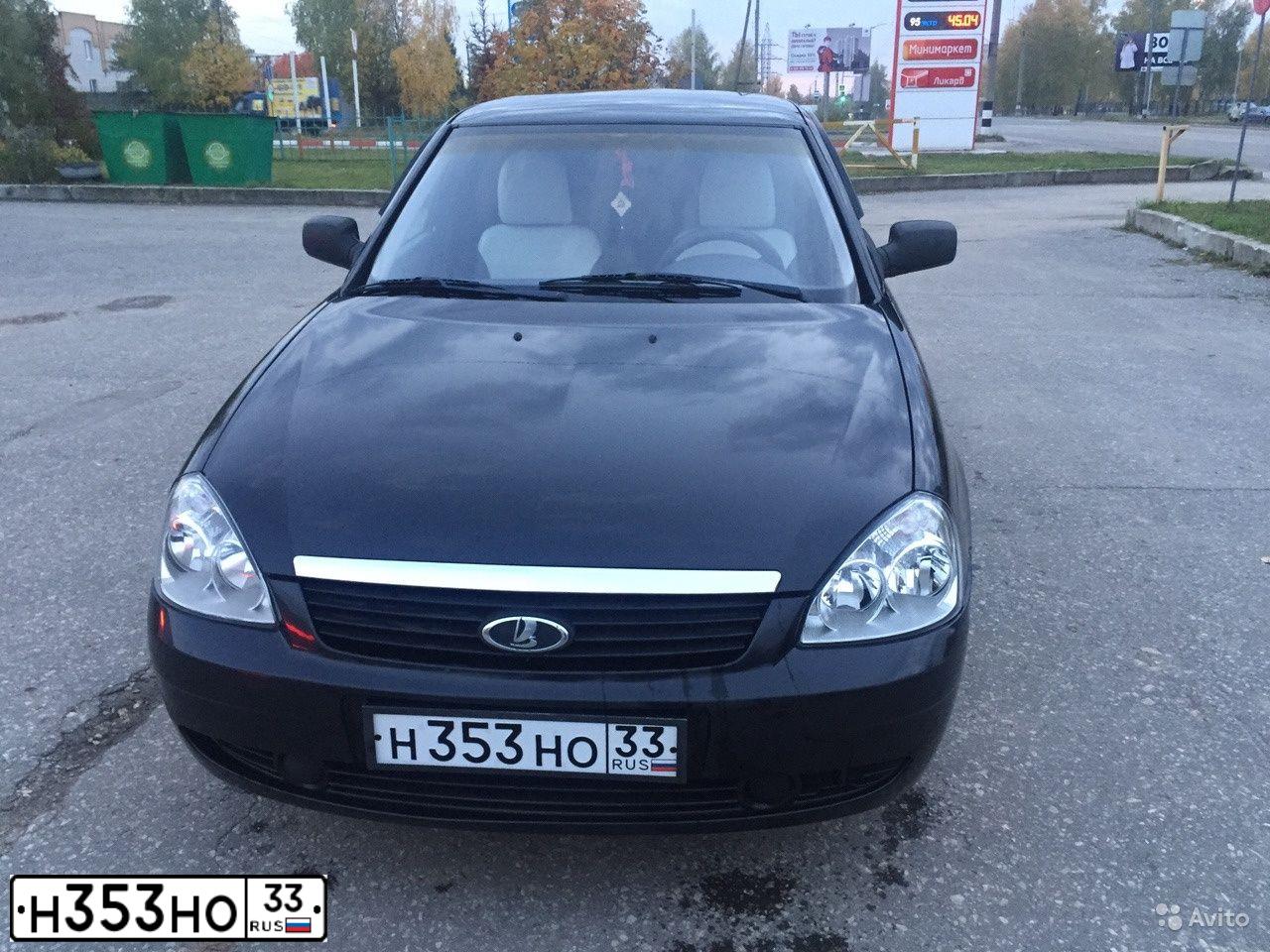 Фото автомобиля LADA 2172 PRIORA, 2010 — госномер С113РН33. Цвет: Сине-Черный