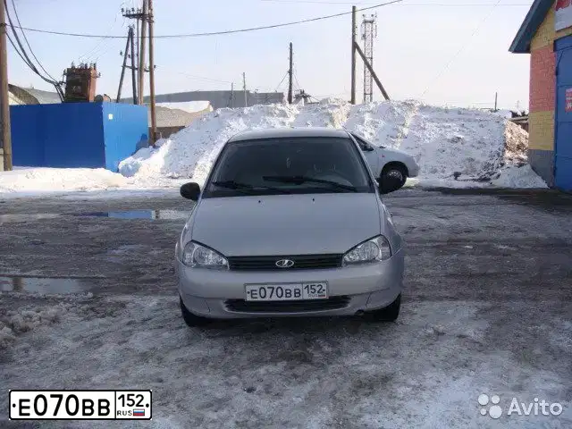 Фото автомобиля LADA 1119 KALINA, 2007 — госномер Е070ВВ152. Цвет: СЕРЫЙ