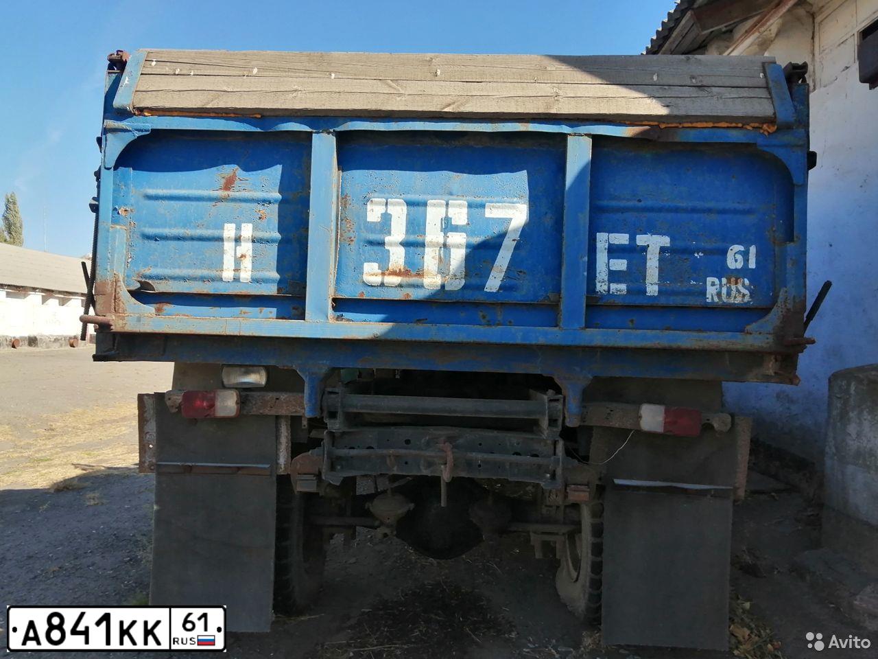 Фото автомобиля GAZ 3307, 1993 — госномер У198РН61. Цвет: синий