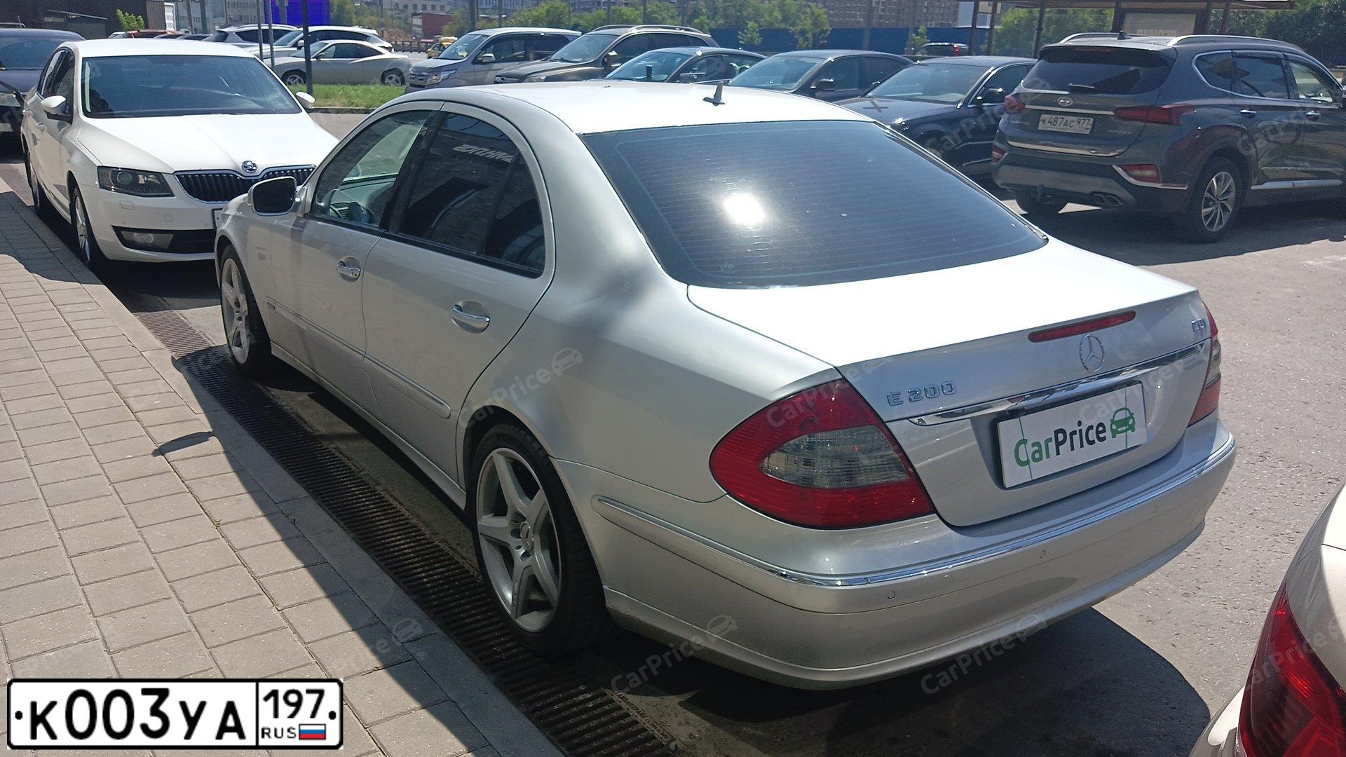 Фото автомобиля MERCEDES E-KLASSE, 2008 — госномер К003УА197. Цвет: СЕРЫЙ