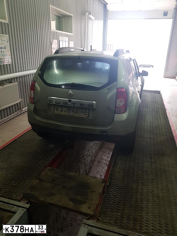 Фото автомобиля RENAULT DUSTER, 2012 — госномер К378НА33. Цвет: БЕЖЕВЫЙ