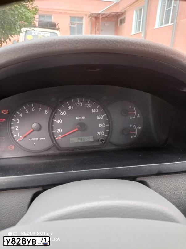 Фото автомобиля KIA RIO, 2005 — госномер У828УВ71. Цвет: голубой