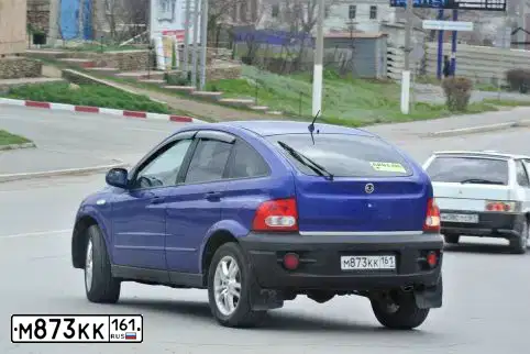 Фото автомобиля SSANGYONG MUSSO, 2007 — госномер С707ЕХ161. Цвет: СИНИЙ