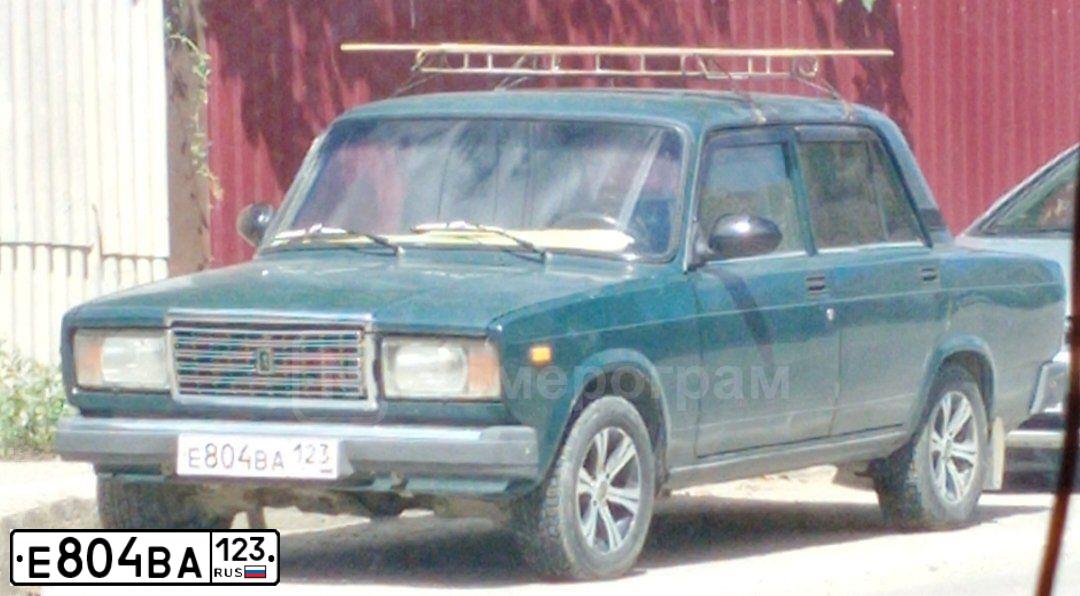 Фото автомобиля LADA 2107, 2009 — госномер Т356ТТ150. Цвет: Темно-зеленый