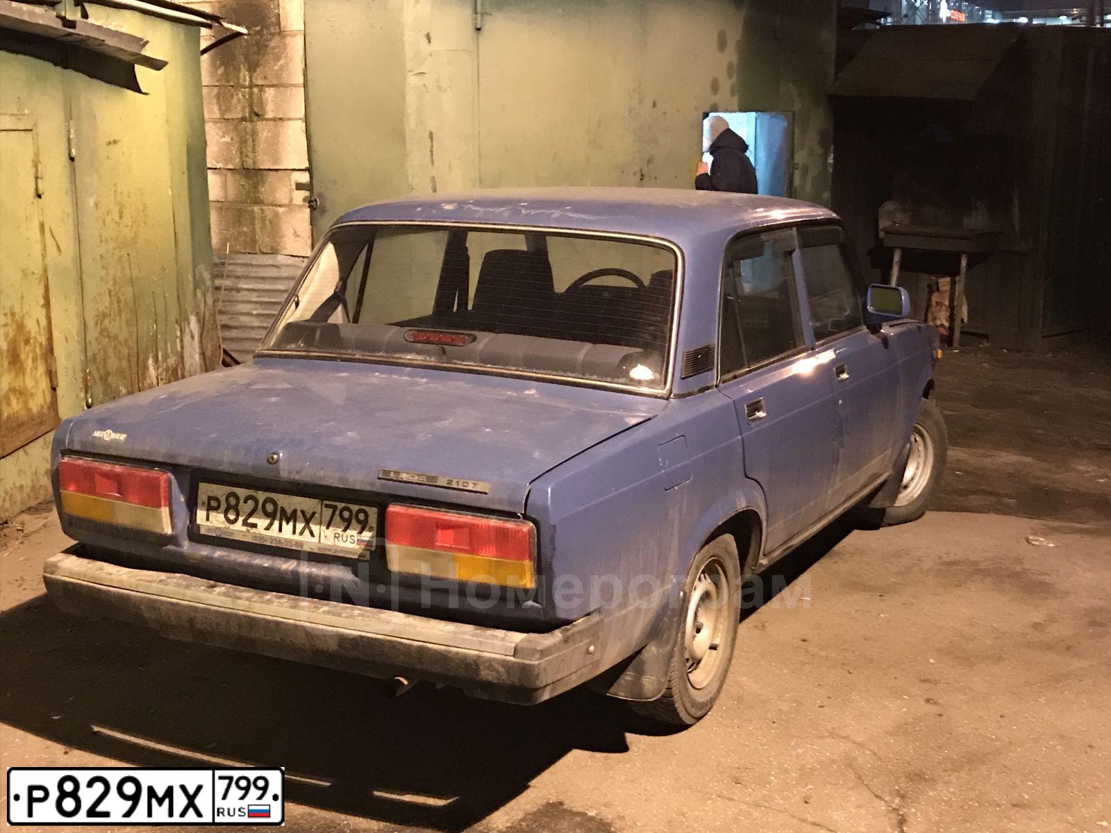 Фото автомобиля LADA 2107, 2007 — госномер К620СВ134. Цвет: синий
