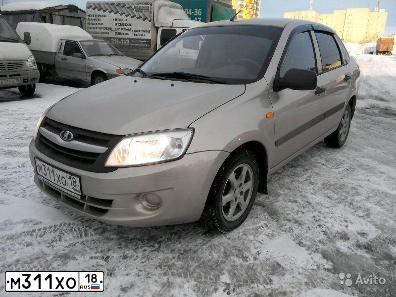 Фото автомобиля LADA 2190 GRANTA, 2013 — госномер Н987ОТ18. Цвет: СЕРЕБРИСТО-БЕЖЕВЫЙ