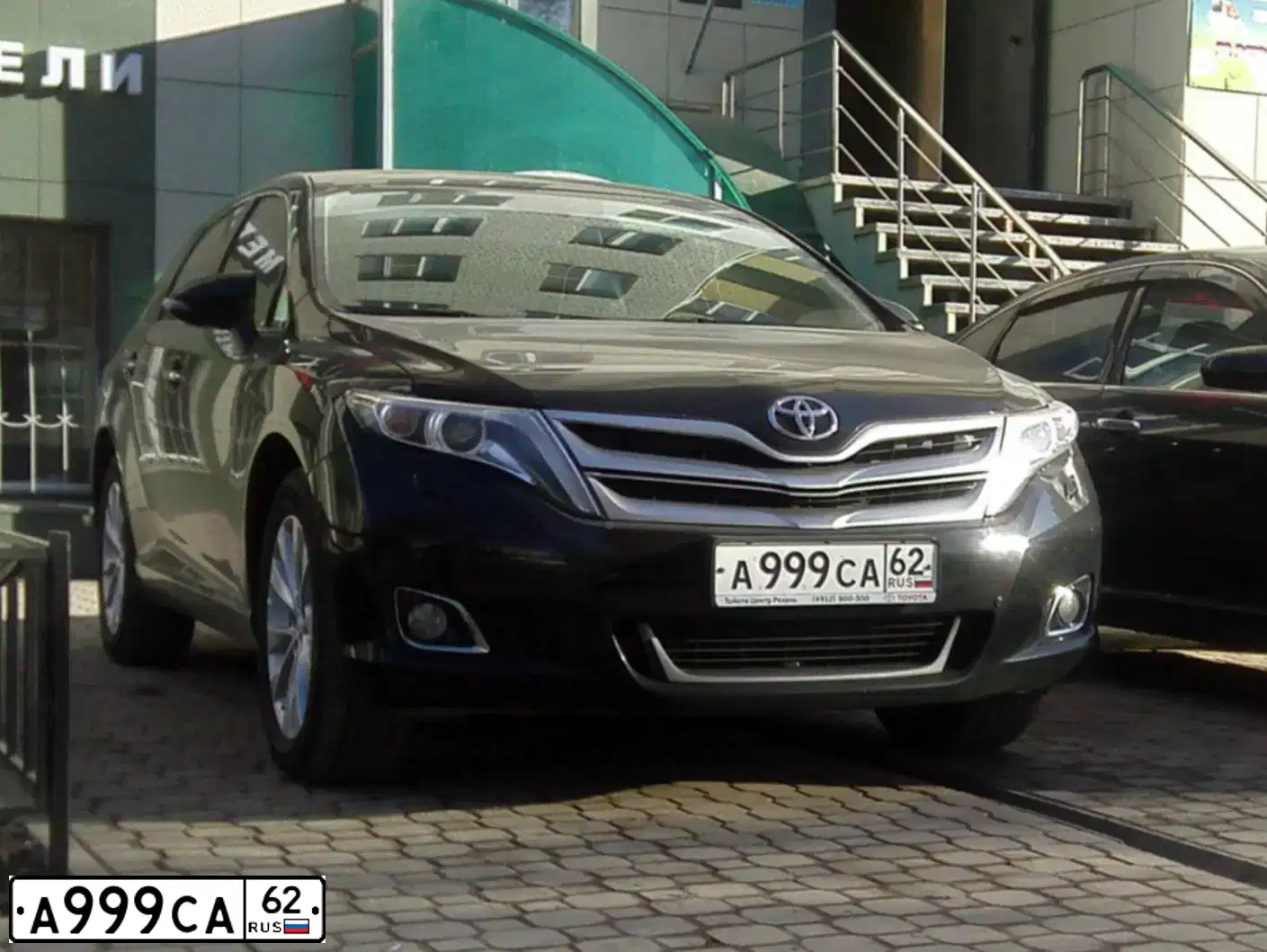 Фото автомобиля TOYOTA VENZA, 2013 — госномер А999СА62. Цвет: ЧЕРНЫЙ