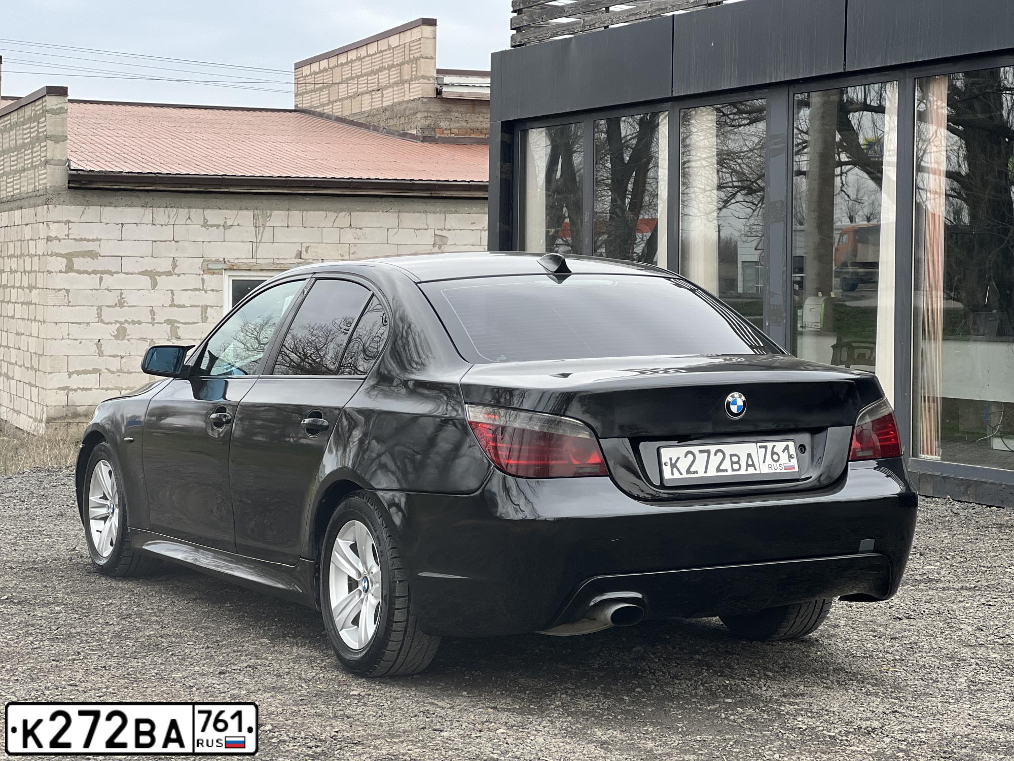 Фото автомобиля BMW SERIE 5, 2007 — госномер К272ВА761. Цвет: ЧЕРНЫЙ