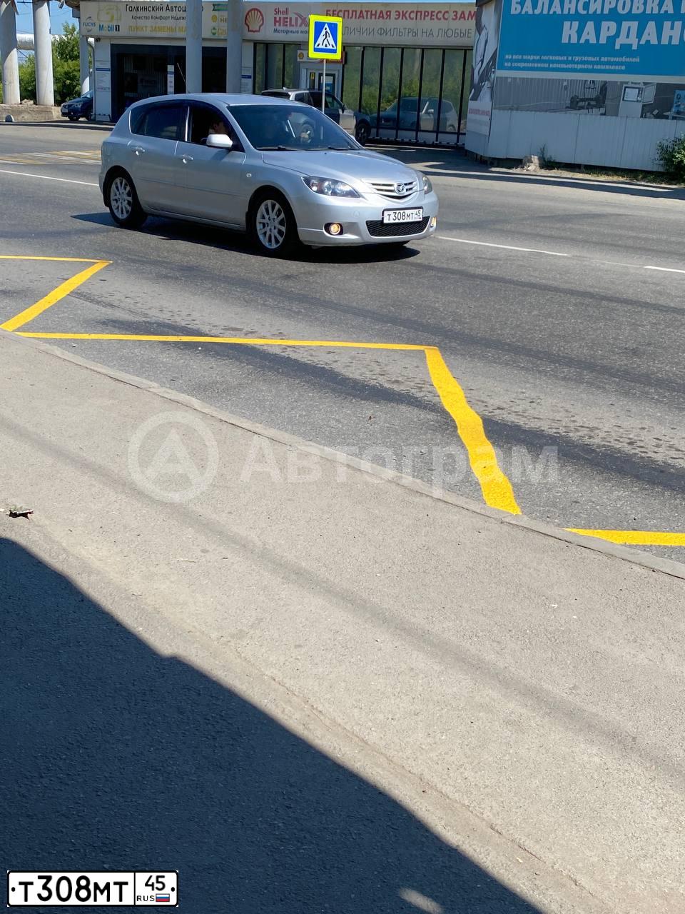 Фото автомобиля MAZDA 3, 2007 — госномер А535ВЕ172. Цвет: Серебристый